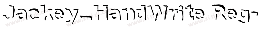 Jackey_HandWrite Reg字体转换